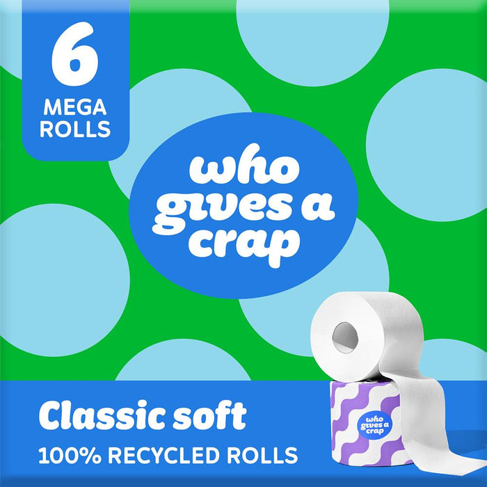 Who Gives A Crap Classic Soft Toilet Roll 6 Pack