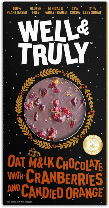 Well and Truly Cranberries and Candied Orange 90g