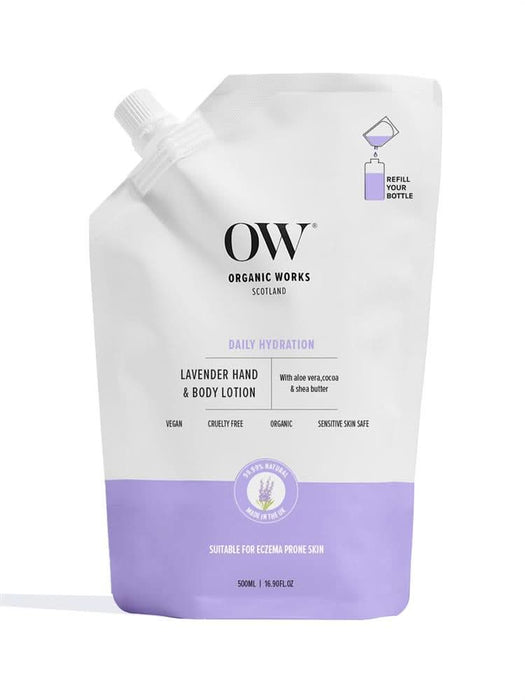 Organic Works Lavender Hand & Body Lotion 500ml