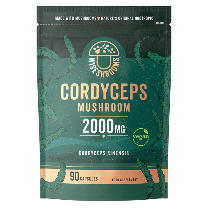 Wiseshrooms Cordyceps 2000mg 90 Capsules