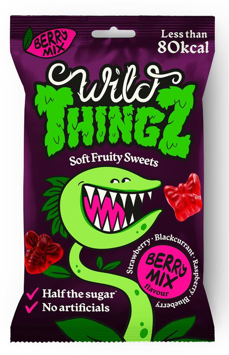 Wild Thingz Berry Mix Fruity Sweets 25g