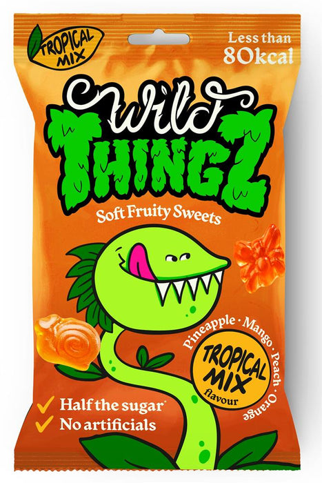 Wild Thingz Tropical Mix Fruity Sweets 25g