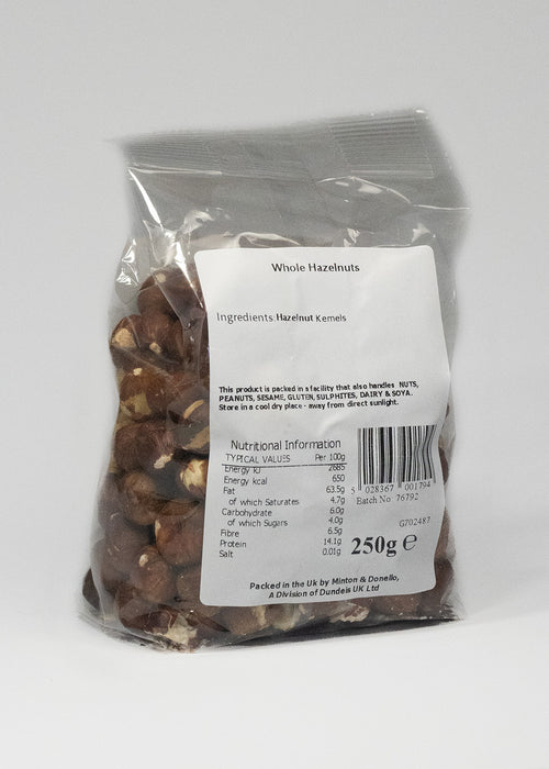 Seaford Wholefoods Hazelnuts 250g