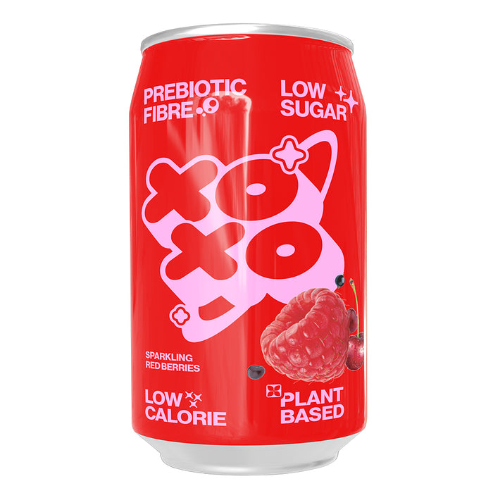 XOXO SODA Red Berry Prebiotic Soda 330ml