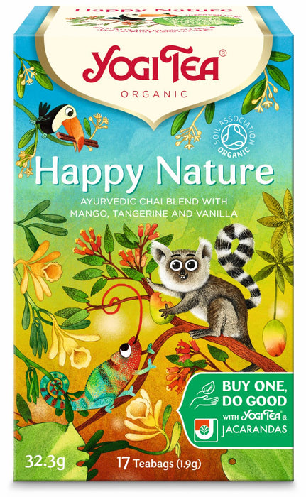 Yogi Tea Happy Nature Herbal Chai - Mango Tangerine Vanilla 17 Bags