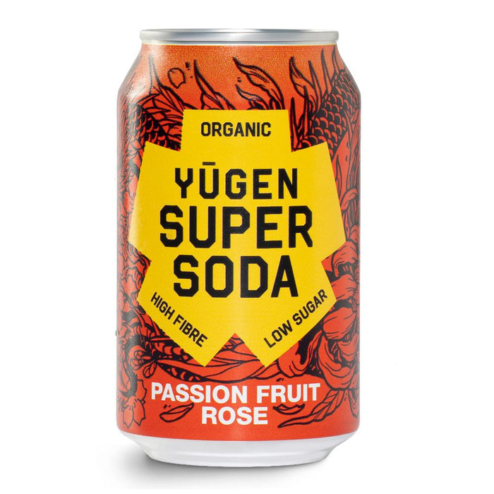 Yugen Super Soda Passion Fruit Rose 330ml Can