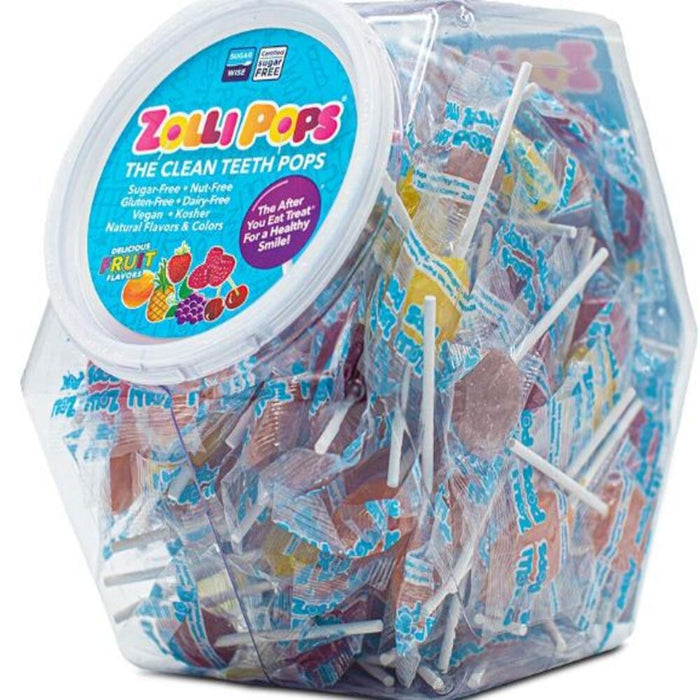 Zolli Pops Mixed Fruit Lollipop Jar 800g