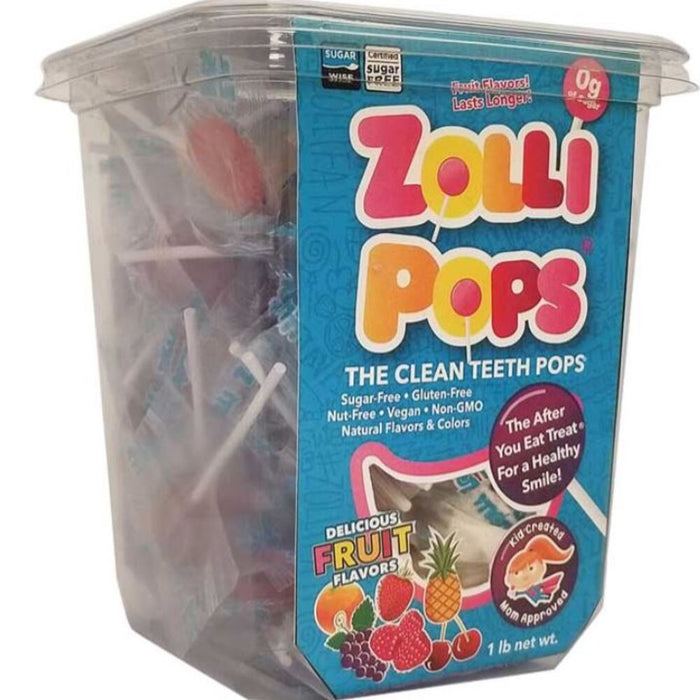 Zolli Pops Mixed Fruit Lollipop Tub 450g