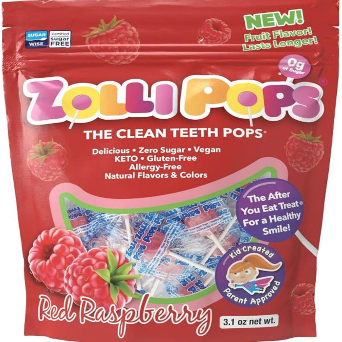 Zolli Pops Raspberry Lollipop 80g