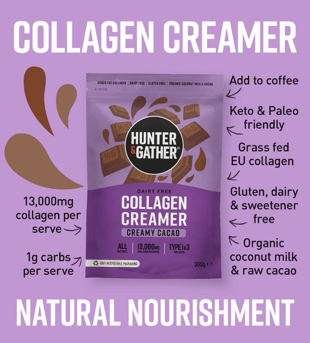 Hunter and Gather Cacao Collagen Creamer 300g