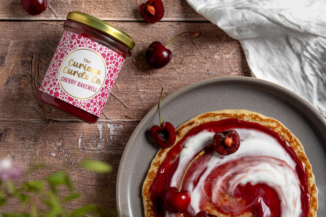 The Curious Curd Co Cherry Bakewell Curd 210g