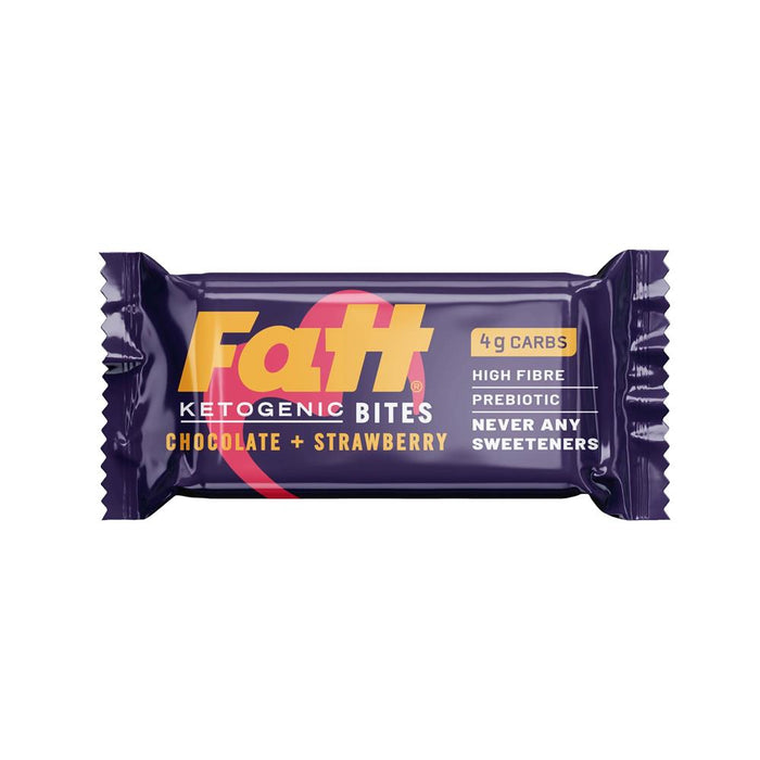 Fattbar Chocolate and Strawberry Bites 35g