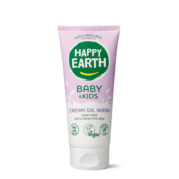 Happy Earth Cream Oil Wash Gel Baby & Kids 200ml