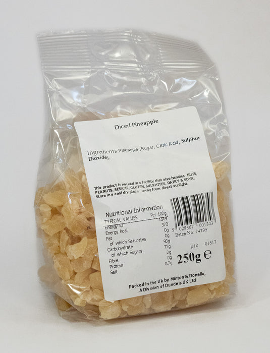 Seaford Wholefoods Diced Pineapple 250g