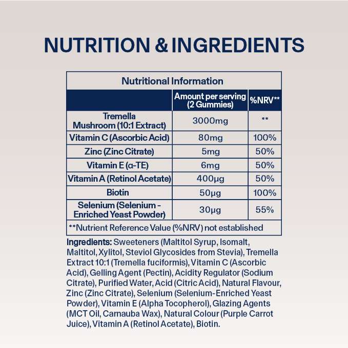 Dirtea Tremella Peach 60 Gummies