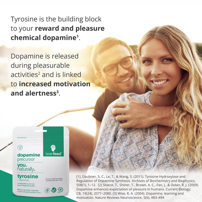 Brain Feed Dopamine Precursor - Tyrosine 800mg 60 Capsules