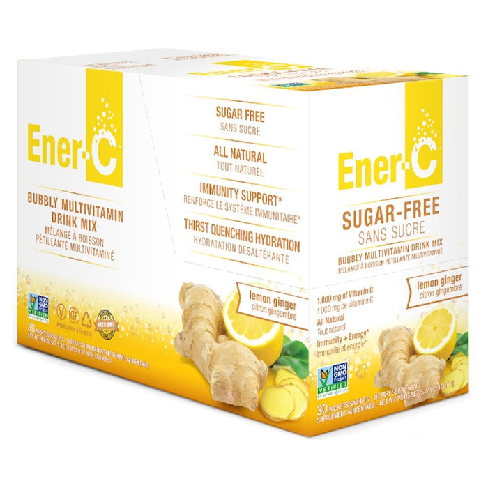 Ener C Sugar Free Vitamin C Lemon Ginger 30 Sachets