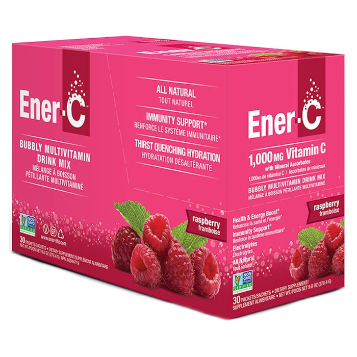 Ener C Vitamin C 1000mg Raspberry 30 Sachets