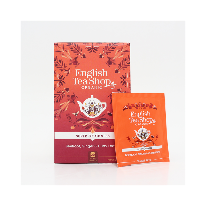 English Tea Shop Beetroot Ginger & Curry Leaves Tea 20 Bags