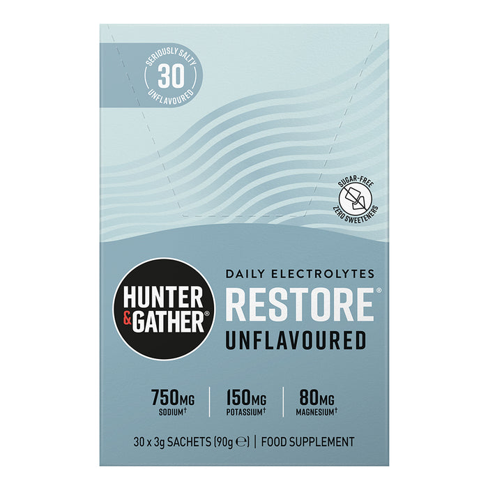 Hunter and Gather Restore Electrolytes Unflavoured 30 Sachets