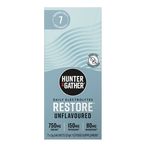 Hunter and Gather Restore Electrolytes Unflavoured 7 Sachets