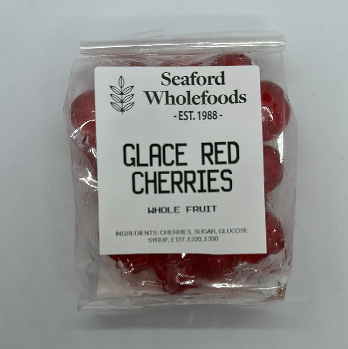 Seaford Wholefoods Glace Red Cherries 125g