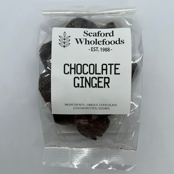 Seaford Wholefoods Chocolate Ginger 125g