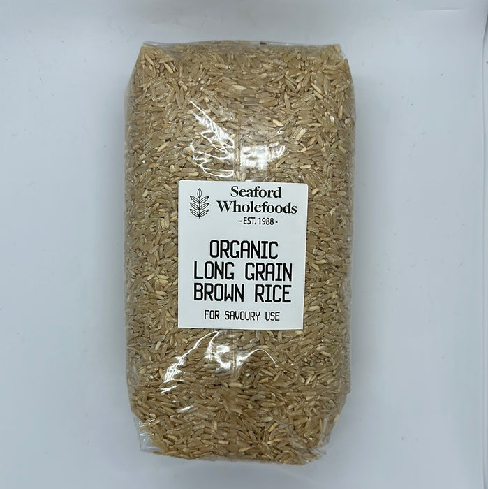 Seaford Wholefoods Organic Long Grain Brown Rice 1KG
