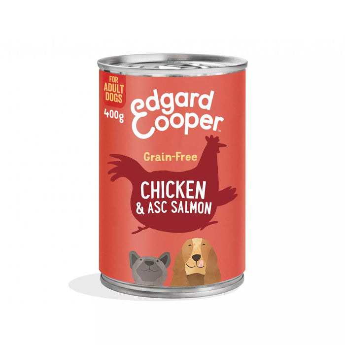 Edgard & Cooper Dog Senior Tin Chicken & Salmon 400g
