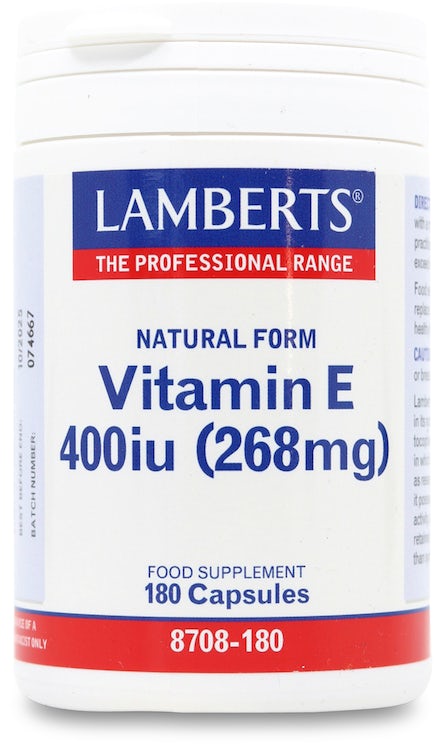 Lamberts Natural Vitamin E 400 IU Capsules