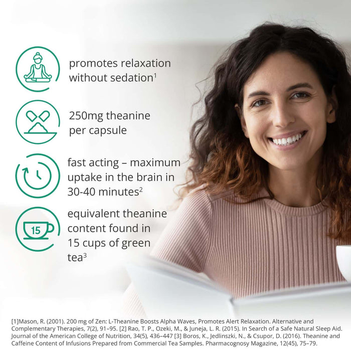 Brain Feed Relax - Natural Theanine 30 Capsules