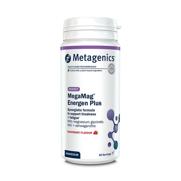 Metagenics MegaMag Energen Plus Raspberry Powder 30 Servings