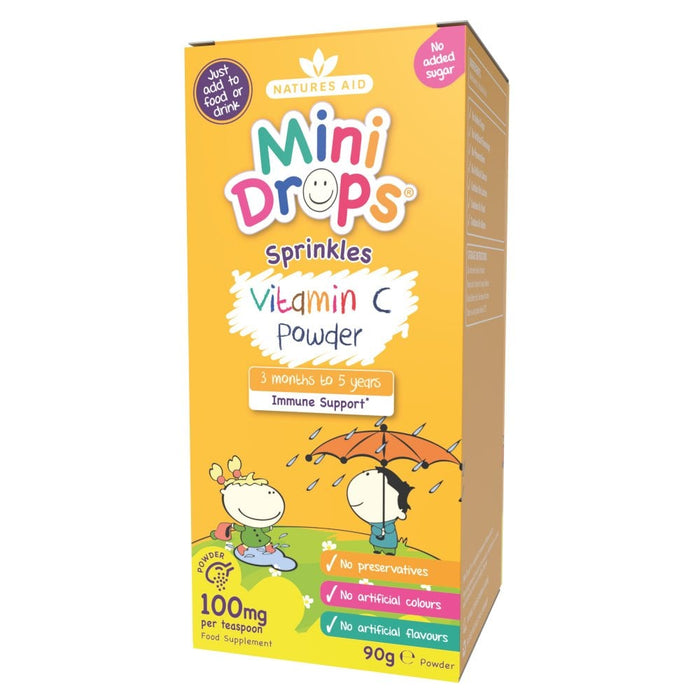 Natures Aid Mini Drops Vitamin C Sprinkles 100mg 90g