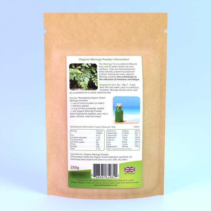 Greens Organic Organic Moringa Powder 200g