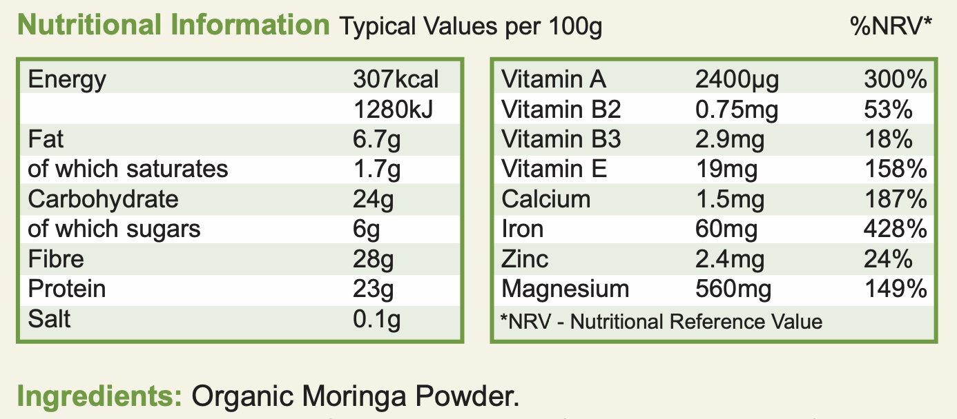 Greens Organic Organic Moringa Powder 200g