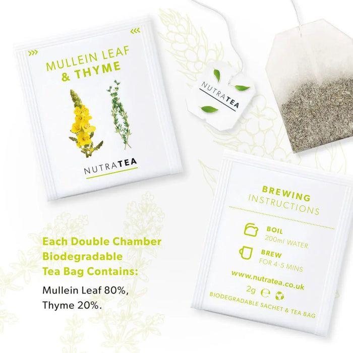 Nutra Mullein Leaf & Thyme Tea 20 Bags