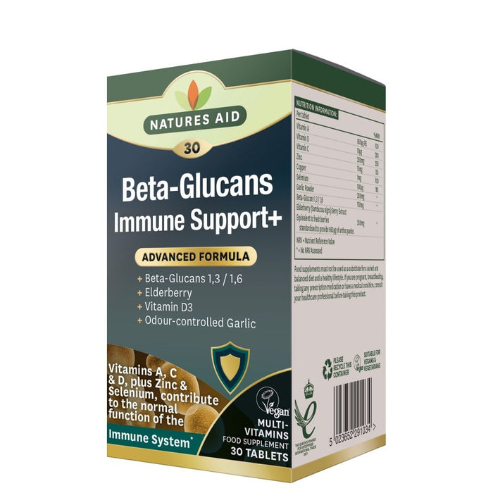 Natures Aid Beta-Glucans Immune Support 30 Tablets