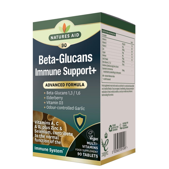 Natures Aid Beta-Glucans Immune Support 90 Tablets
