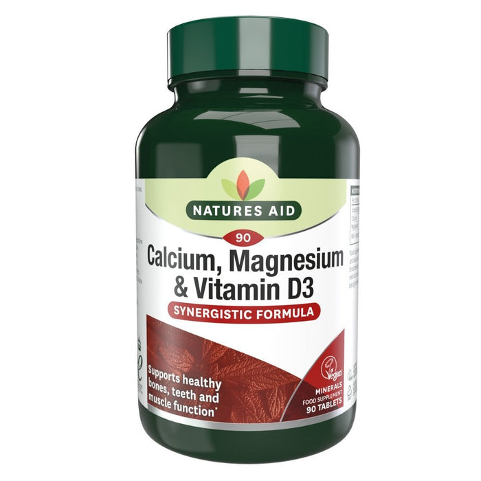 Natures Aid Calcium Magnesium and Vitamin D 90 Tablets