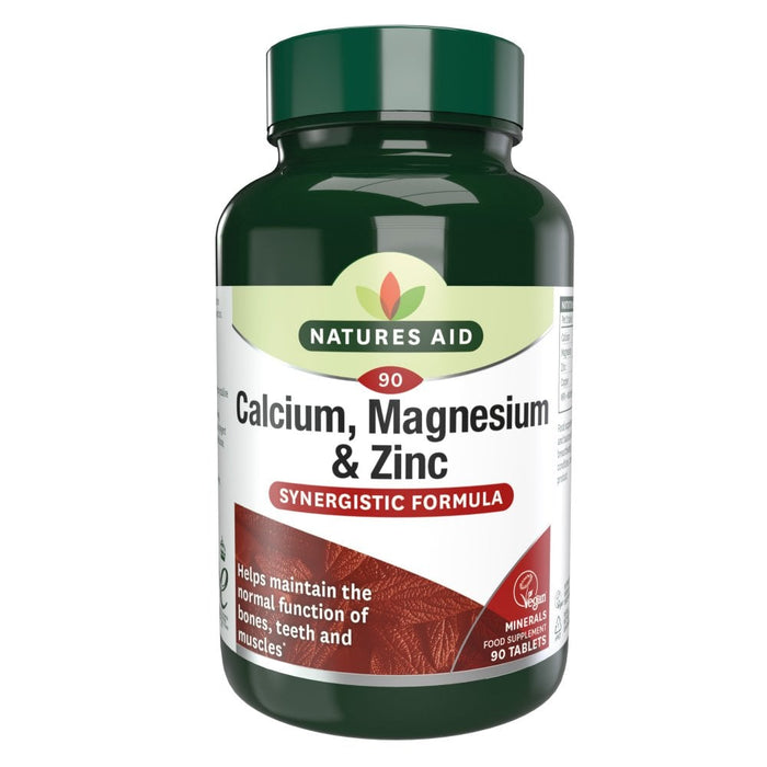 Natures Aid Calcium Magnesium and Zinc 90 Tablets