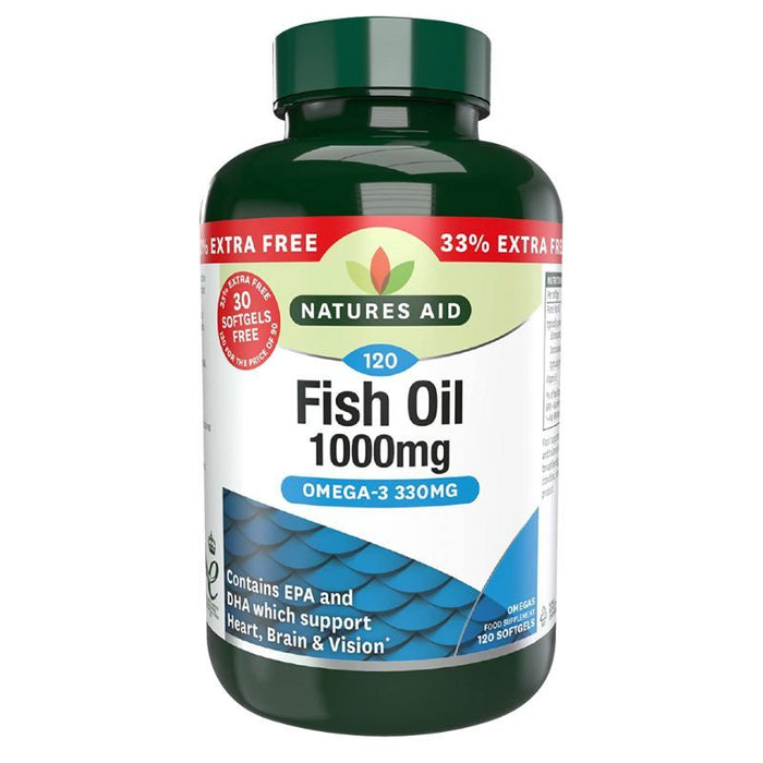 Natures Aid Fish Oil 1000mg 120 Softgels