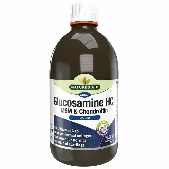 Natures Aid Glucosamine, MSM, Chondroitin Liquid 500ml