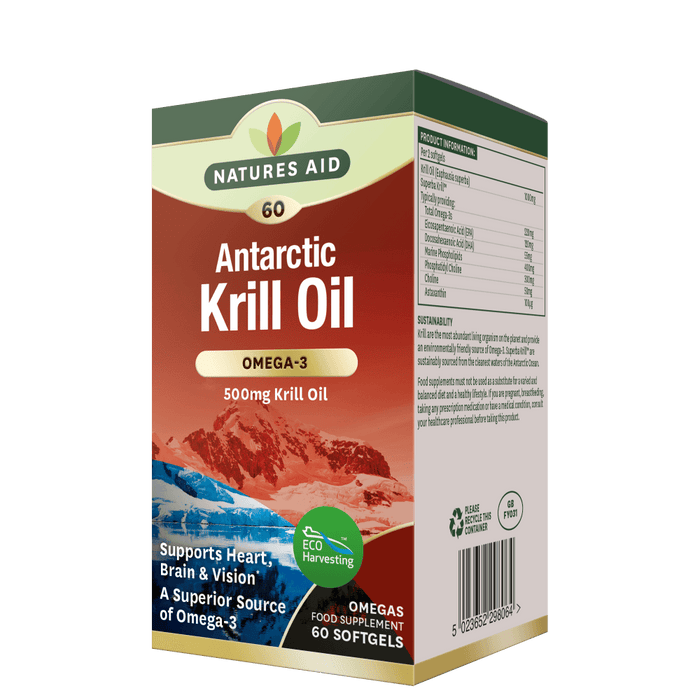 Natures Aid Krill Oil (Antartic) 500mg 60 Softgels
