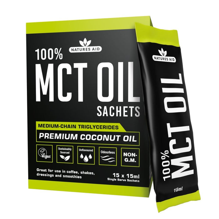 Natures Aid MCT Oil 15 x 15ml Sachets