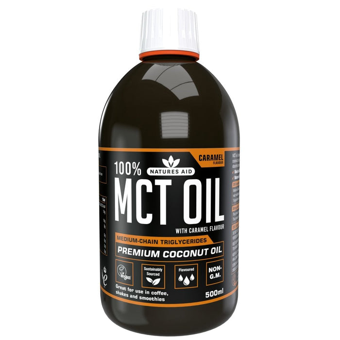 Natures Aid Caramel MCT Oil 500ml