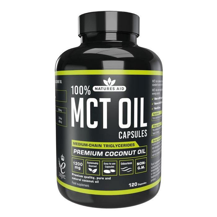 Natures Aid MCT Oil 120 Capsules