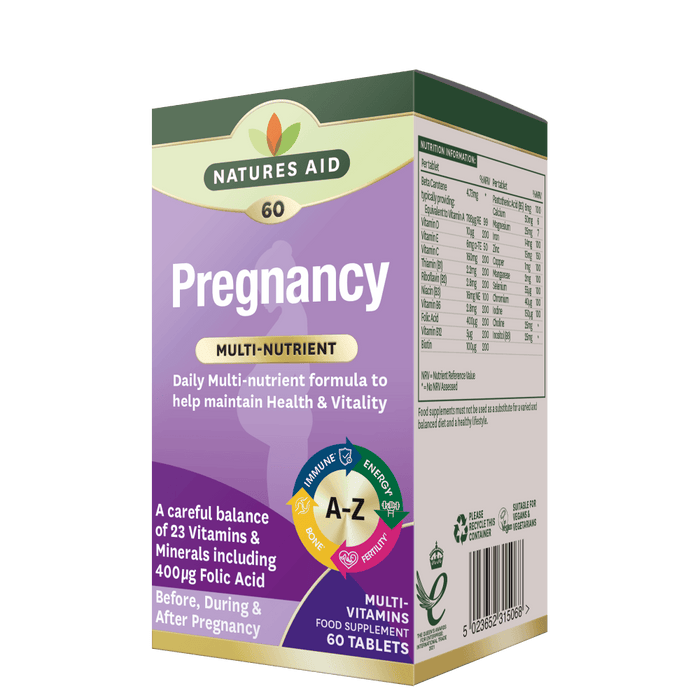 Natures Aid Pregnancy Multi-Vitamins & Minerals 60 Tablets