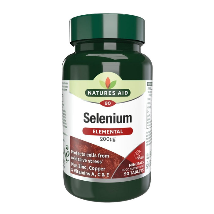 Natures Aid Selenium - with Zinc and Vitamins A C & E 90 Tablets