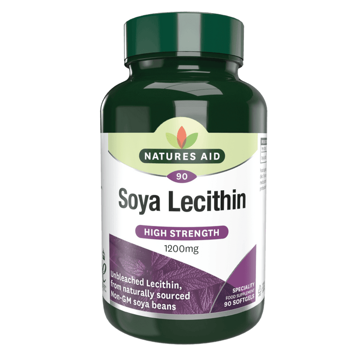 Natures Aid Soya Lecithin 1200mg 90 Softgels