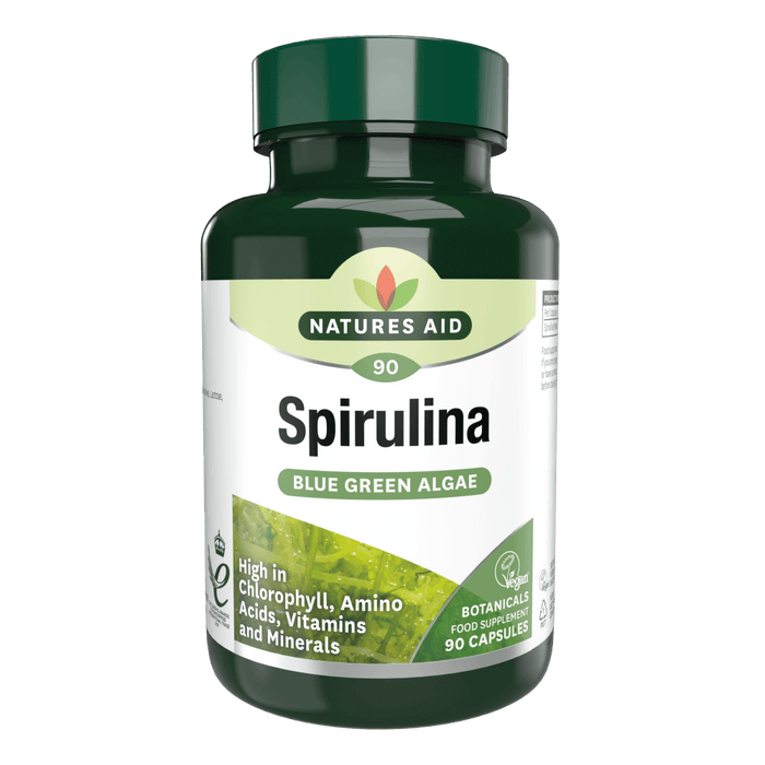 Natures Aid Spirulina 500mg 90 Capsules